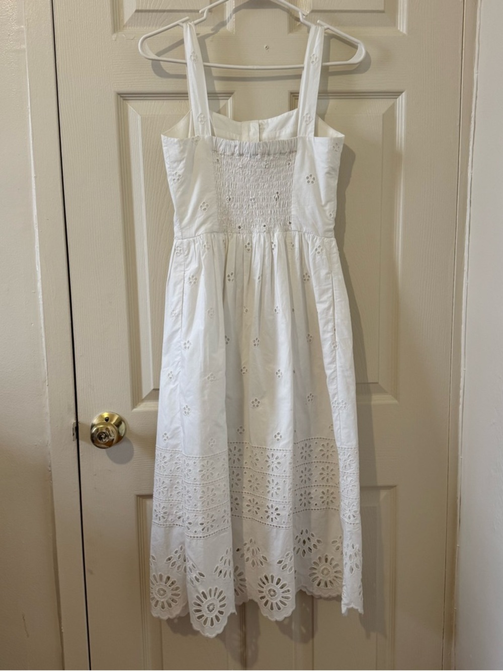 SEA NY White Eyelet Button-Front Sundress Size 0 - Picture 2 of 9